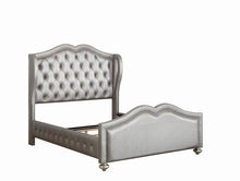 Load image into Gallery viewer, Belmont Upholstered Bed - Metallic - Belmont Tufted Upholstered Queen Bed Metallic
