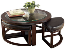 Load image into Gallery viewer, Marion - Dark Brown - Cocktail TBL w/4 Stools (5/CN)