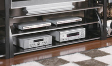 Load image into Gallery viewer, Living Room : Tv Consoles - 2-shelf Tv Console Matte Black And Silver