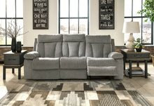 Load image into Gallery viewer, Mitchiner - Fog - 5 Pc. - Reclining Sofa with Drop Down Table, Double Reclining Loveseat with Console, Stanah Lift Top Cocktail Table, End Table, Chair Side End Table