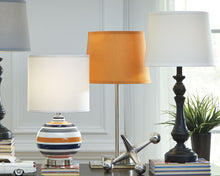 Load image into Gallery viewer, Kian - Black/White - Poly Table Lamp (1/CN)