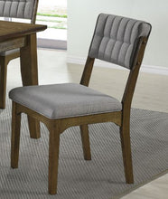 Load image into Gallery viewer, Rayleene Collection - Grey - Rayleene Tufted Bach Side Chairs Grey And Medium Brown (Set of 2)