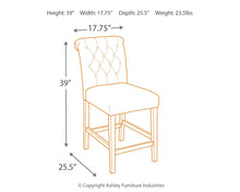Load image into Gallery viewer, Tripton - Graphite - Upholstered Barstool (2/CN)