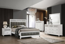 Load image into Gallery viewer, Barzini Collection - Grey - Barzini California King Upholstered Panel Bed White