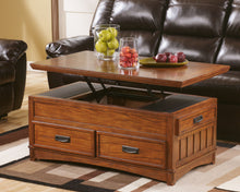 Load image into Gallery viewer, Cross Island - Medium Brown - Lift Top Cocktail Table