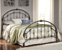 Load image into Gallery viewer, Nashburg - Bronze Finish - Queen Metal HDBD/FTBD/Rails