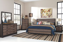Load image into Gallery viewer, Harlinton - Warm Gray/Charcoal - King Panel Bed