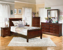 Load image into Gallery viewer, Alisdair - Dark Brown - 4 Pc. - Dresser, Mirror, Twin Sleigh Bed