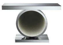 Load image into Gallery viewer, Rectangular Console Table With Circular Base Clear Mirror