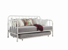 Load image into Gallery viewer, Twin Daybed With Trundle - Twin Metal Daybed With Trundle White