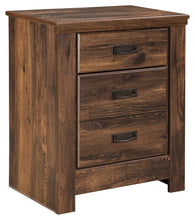 Load image into Gallery viewer, Quinden - Dark Brown - Two Drawer Night Stand