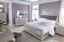 Load image into Gallery viewer, Coralayne - Silver - 5 Pc. - Dresser, Mirror, Queen Panel Bed