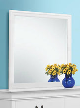 Load image into Gallery viewer, Louis Phillipe Collection - Louis Philippe Beveled Edge Square Mirror White