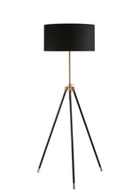 Load image into Gallery viewer, Black - Tripod Floor Lamp Black And Gold