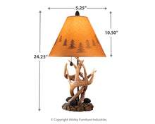 Load image into Gallery viewer, Derek - Brown - Poly Table Lamp (2/CN)
