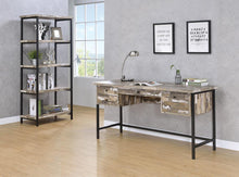 Load image into Gallery viewer, Kemper Collection - Skelton 4-shelf Bookcase Salvaged Cabin And Black
