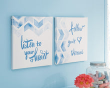 Load image into Gallery viewer, Ellis - Teal/White - Wall Art Set (2/CN)