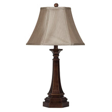 Load image into Gallery viewer, Beige - Sculpted Metal Base Table Lamp Bronze And Beige