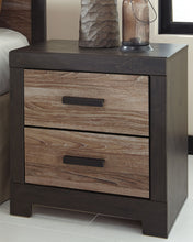 Load image into Gallery viewer, Harlinton - Warm Gray/Charcoal - Two Drawer Night Stand