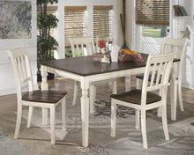 Load image into Gallery viewer, Whitesburg - Brown/Cottage White - 5 Pc. - Rectangular Dining Room Table, 4 Side Chairs