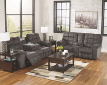 Load image into Gallery viewer, Acieona - Slate - DBL Rec Loveseat w/Console
