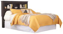Load image into Gallery viewer, Reylow - Dark Brown - Queen/Full Bookcase Headboard