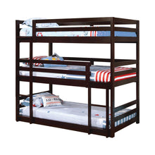 Load image into Gallery viewer, Sandler Triple Bunk Bed - Sandler Twin Triple Bunk Bed Cappuccino