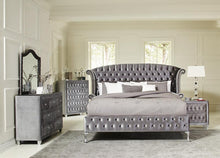 Load image into Gallery viewer, Deanna 4-piece Tufted California King Bedroom Set Grey