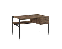Load image into Gallery viewer, Lawtey Collection - Lawtey 2-drawer Writing Desk With Outlet Aged Walnut