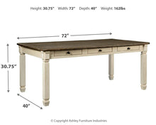 Load image into Gallery viewer, Bolanburg - Two-tone - Rectangular Dining Room Table