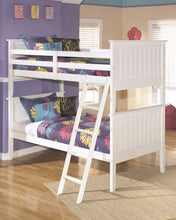 Load image into Gallery viewer, Lulu - White - 5 Pc. - Dresser, Mirror, Bunk Bed (twin/twin)