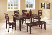 Load image into Gallery viewer, Dalila Collection - Black - Dalila Ladder Back Side Chairs Cappuccino And Black (Set of 2)