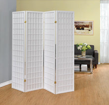 Load image into Gallery viewer, White - 4-panel Folding Screen White