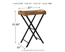 Load image into Gallery viewer, Cadocridge - Brown/Black - Accent Table