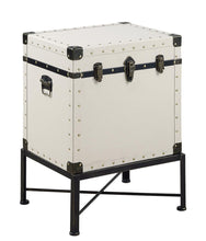 Load image into Gallery viewer, Accent Cabinet With Nailhead Trim White