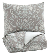 Load image into Gallery viewer, Noel - Gray/Tan - King Comforter Set
