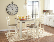 Load image into Gallery viewer, Woodanville - Cream/Brown - Square Counter TBL Set (5/CN)