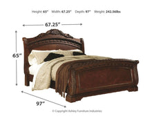 Load image into Gallery viewer, North Shore - Dark Brown - Queen Sleigh Bed
