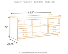 Load image into Gallery viewer, Trinell - Brown - LG TV Stand w/Fireplace Option