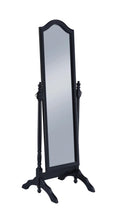Load image into Gallery viewer, Rectangular Cheval Mirror With Arched Top Black