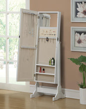 Load image into Gallery viewer, White - Storage Jewelry Cheval Mirror White