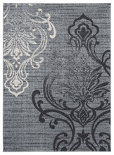 Load image into Gallery viewer, Verrill - Black/Cream/Gray - Large Rug