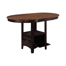 Load image into Gallery viewer, Lavon Collection - Lavon Oval Counter Height Table Light Chestnut And Espresso