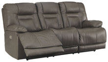 Load image into Gallery viewer, Wurstrow - Smoke - PWR REC Sofa with ADJ Headrest