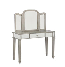 Load image into Gallery viewer, White - 2-piece Vanity Set Metallic Platinum And White