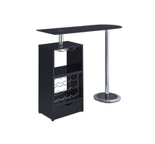 Load image into Gallery viewer, Bar Units: Contemporary - 1-drawer Bar Table Glossy Black