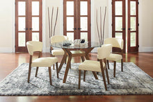 Load image into Gallery viewer, Paxton Collection - Paxton Round Glass Top Dining Table Nutmeg