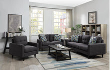 Load image into Gallery viewer, Watsonville 3-piece Cushion Back Living Room Set Grey