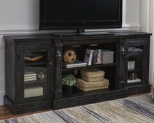 Load image into Gallery viewer, Mallacar - Black - XL TV Stand w/Fireplace Option