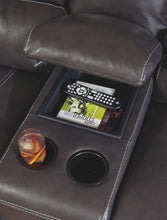 Load image into Gallery viewer, McCaskill - Gray - DBL REC PWR Loveseat w/Console